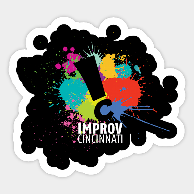 Improv Cincinnati Splatter Sticker by Improv Cincinnati